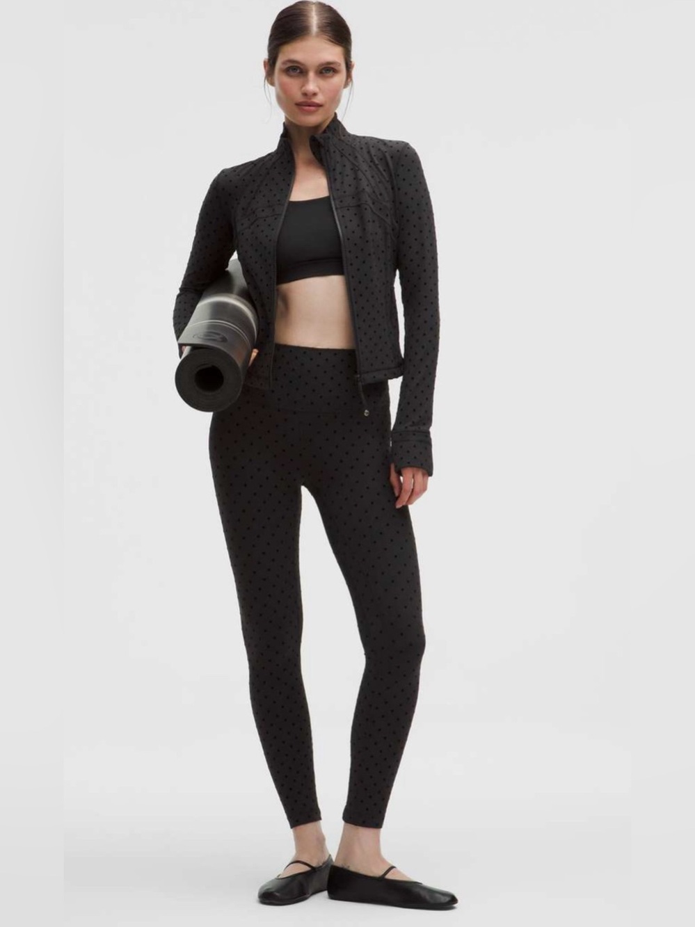 Lululemon Align High-Rise Pant 25" *Flocked
Polka Flock Black Size 8